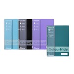 COLOURHIDE PP NOTEBOOKS A4 120 Page Assorted Colours  Navy Blue Purple Black Orange Light Blue