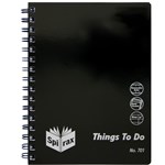 Spirax 701 Organiser Range Things To Do A5  210mm x 158mm 96 Page 