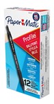 Papermate Profile Retractable Pen 1mm  Black  Box Of 12