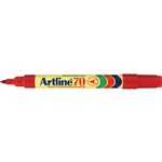 Artline 70 Permanent Marker Bullet Point 15mm Red Each