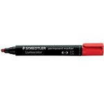 Staedtler 350 Permanent Marker Chisel Red  Box 10