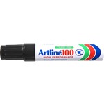 Artline 100 Permanent Marker Chisel Point 12mm Black Each