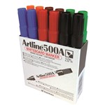 Artline 500a Whiteboard Marker Bullet Assorted Colours Pk12