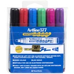 Artline 577 Whiteboard Markers Bullet Assorted Colours 6 pk