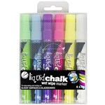 Texta Liquid Chalk Marker Wet Wipe Bullet 45mm Asst Pk6