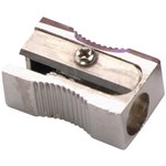 Marbig 1 Hole Metal Pencil Sharpener Silver 