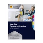 Marbig Coloured View Tab PP Dividers A4 10 Tab 