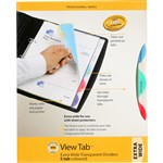 Marbig Coloured View Tab PP Dividers A4 Extra Wide 5 Tab