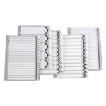 Marbig Black  White Reinforced Dividers A4 110