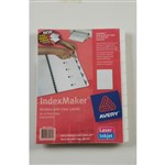 AVERY L745510 INDEXMAKER LBL A4 10 Tabs UnPunched White Includes 10 Tabs