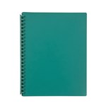 Refillable Display Book A4 20 Pocket Green Each