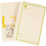 Avery Tubeclip Files Foolscap Buff Printed Green Bx20