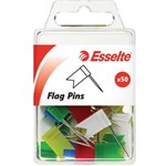 Esselte Flag Pins Asst Pk50