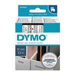 Dymo D1 Label Tape 12mmx7m Black on Clear 