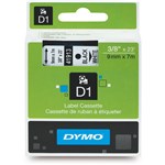Dymo D1 Label Tape 9mmx7m Black on White 