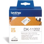 Brother DK 11202 Labels Shipping 62 x 100mm Black on White  Box 300