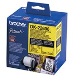 BROTHER DK22606 LABEL ROLLS Yellow Film 62mmx1524mt 