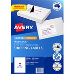 Avery L7168 Laser Mailing Label 2up 1996 x 1435mm Bx100
