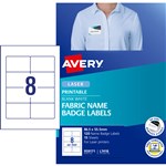 Avery L4718 Fabric Name Label 8up 865x555mm Acetate Silk Pk10
