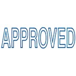Deskmate Pre Ink Stamp Approved Blue A02A