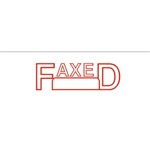 Deskmate FaxedDate Stamp Red