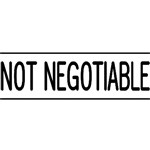 Deskmate Pre Ink Stamp Not Negotiable Black  N03 