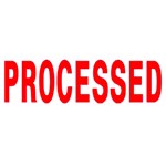 Deskmate Pre Ink Stamp Processed Red