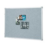 Penrite Fabric Pinboard Aluminium Frame 900x600mm Silver