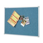 Penrite Fabric Pinboard Aluminium Frame 900x600mm Blue 