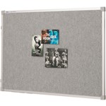 Penrite Frontrunner Fabric Pinboard 1200x900 Silver Grey