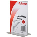 Deflecto A6 Menu Holder Double Sided Portrait  Free Standing