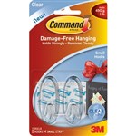COMMAND CLEAR SMALL HOOK Pack of 2 