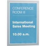 DURABLE DURAFRAME SIGN HOLDER Silver A4 Adhesive Back Pack of 2