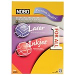 NOBO UNIVERSAL OHP FILM InkjetLaser Pack of 25