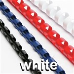 Rexel Binding Combs White 6mm 25 Sheets Capacity Pk100
