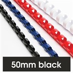 Rexel Binding Combs Black 50mm 450 Sheet Capacity Pk50