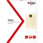 Rexel Premium Laminating Pouches A4 Gloss Pk100