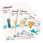 Rexel Laminating Pouches Key Card 2x180mic 63x93 Pk50