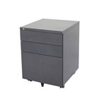 Rapid Go Steel Mobile Pedestal 2 Drawer 1 File  Graphite 