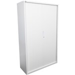 Go Tambour Lockable Door Cupboard  1981 x1200 x474mm  White