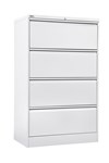 Go Lateral Filing Cabinet  4 Drawer  White 