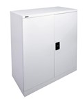 Go Swing Door Stationery Cupbaord  1015 x910 x450mm  Silver Grey