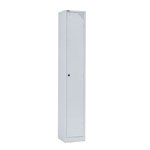 Go Steel Wide 1 Door Locker  1830 x380mm  Silver Grey
