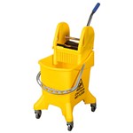 CLEANLINK MOP BUCKET Downward Press 31Litres Yellow 