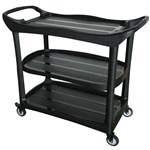 Cleanlink Utility Trolley 3 Teir  Black