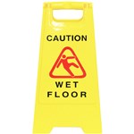 Cleanlink Wet Floor Safety Sign  Yellow