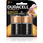DURACELL COPPERTOP BATTERY D  Pack of 2 
