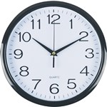 Italplast Wall Clock 30cm  Black Frame