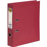 Marbig PE Linen Lever Arch A4 Deep Red 