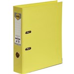 Marbig PE Linen Lever Arch A4 Lemon